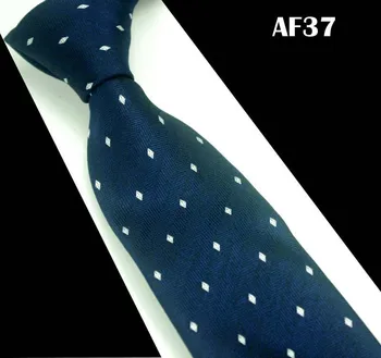

SCST Brand Design Cravatae White Dot Print Blue Silk Ties For Men Tie Slim Wedding Neckties Mens Neckties Gravata CR080