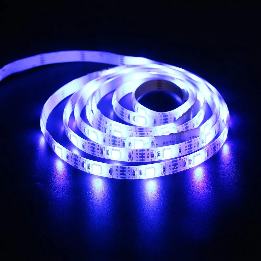 USB 5050 RGB светодиодные полосы с мини-контроллер 30led/M 50 см 100 см 150 см Водонепроницаемый гибкие lightfor ТВ фон компьютер Q