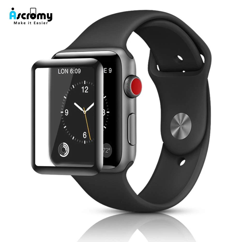 Протектор экрана Ascromy для Apple Watch серии 4 5 40 44 мм закаленное стекло Защитная пленка