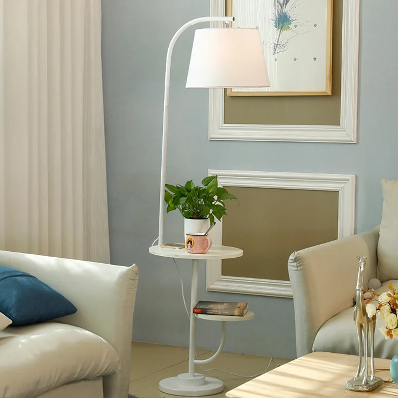 Simple post-modern solid wood floor lamp Nordic living room creative personality bedroom bedside study wrought iron | Лампы и