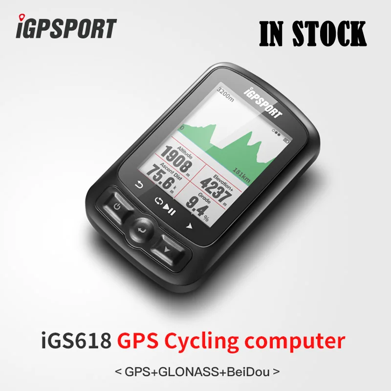 I gps порт IGS618 gps велосипедный компьютер беспроводной IPX7 водонепроницаемый велосипедный Цифровой Секундомер Велосипедный спидометр