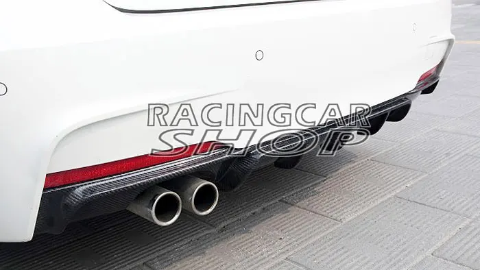 P Style REAL CARBON FIBER REAR DIFFUSER FOR BMW F30 3-SERIES SEDAN M-TECH M-Sport BUMPER 320i 328i
