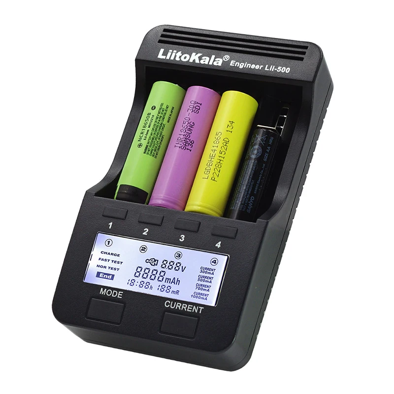 Liitokala Lii-500 18650 charger, charging 18650 1.2V 3.7V 3.2V 3.85V AA / AAA 26650 16340 25500 NiMH lithium battery charger Liitokala Lii-500 18650 charger, charging 18650 1.2V 3.7V 3.2V 3.85V AA / AAA 26650 16340 25500 NiMH lithium battery charger