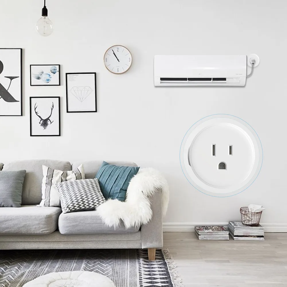 Wifi Smart Plug US Plug умный выбор времени розетка Беспроводное управление выходом функциональная вилка для автоматизации умного дома для Amazon Alexa