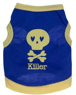 skull d blue  
