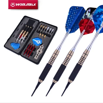 

WINMAX Professional Soft Steel Tip Darts with Aluminum Alloy Shaft Needle Nice Packing Gift Box Darts Set for Bristle Dartboard