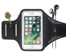 

New 6 inch Sports Armband for iPhone X 6s 7 8 Plus, Sports Armband for Samsung S6 S7 Edge s8/s8 Plus with Key&Cards Hold design