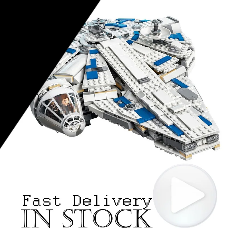 

2018 new Lepin 05142 Star Series War The Kessel Run Millennuim Falcon Set Building Blocks Bricks Kid Toys Gifts legoINGly 75212