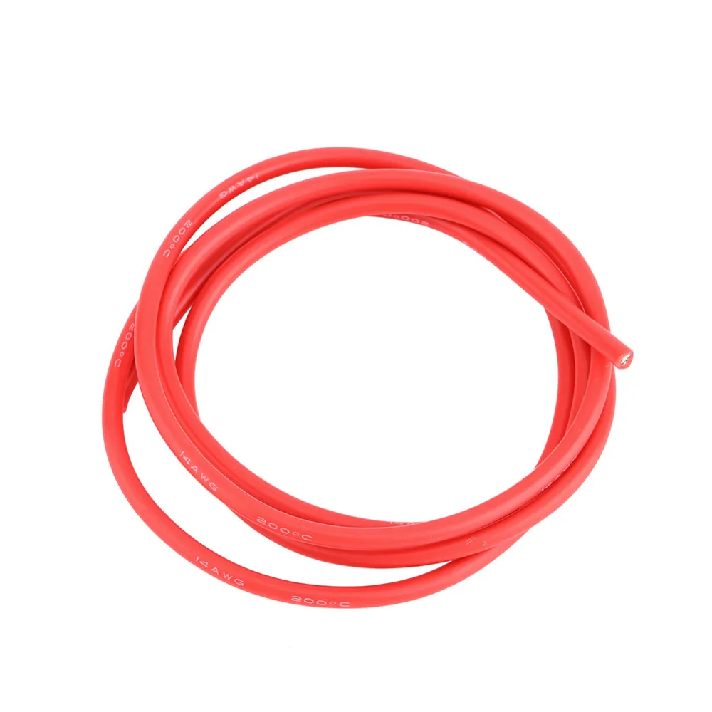 1 метр красный + м черный силиконовый провод 10AWG 12AWG 14AWG 16 AWG 18AWG 20AW 22AWG 24AWG гибкий