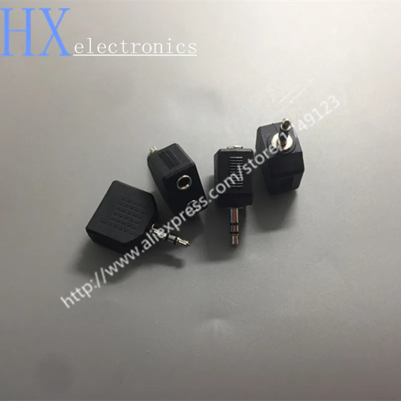 Free shipping 100PCS Headphone jack audio adapter 3 5mm one point two