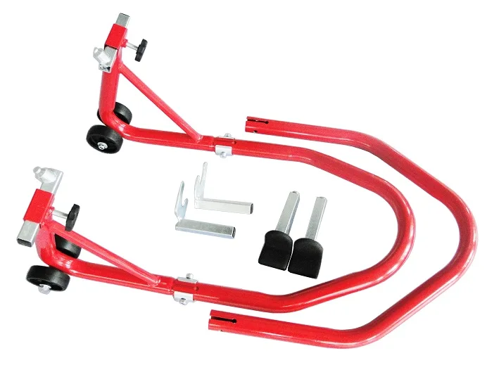 Motorcycle Swingarm Paddock Spoll Hook Front And Rear Wheel Lift Stand
