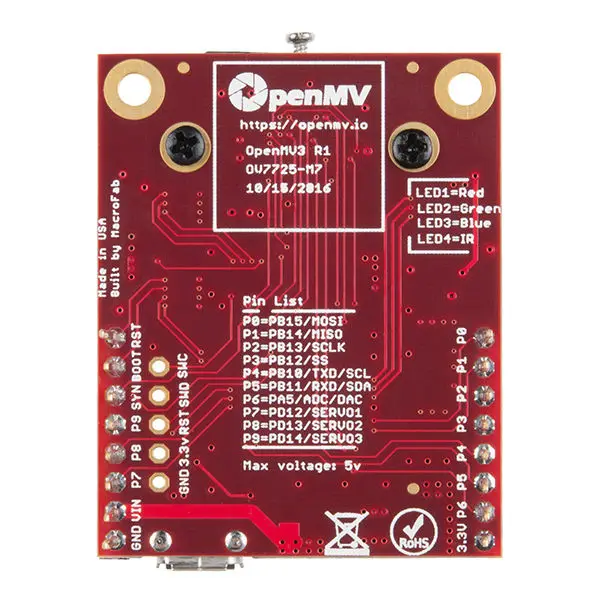 OpenMV3 Cam M7 Camera stm32f765vit6 2M flash from openmv cam for Color/Marker/Eye Tracking Face Detection 3