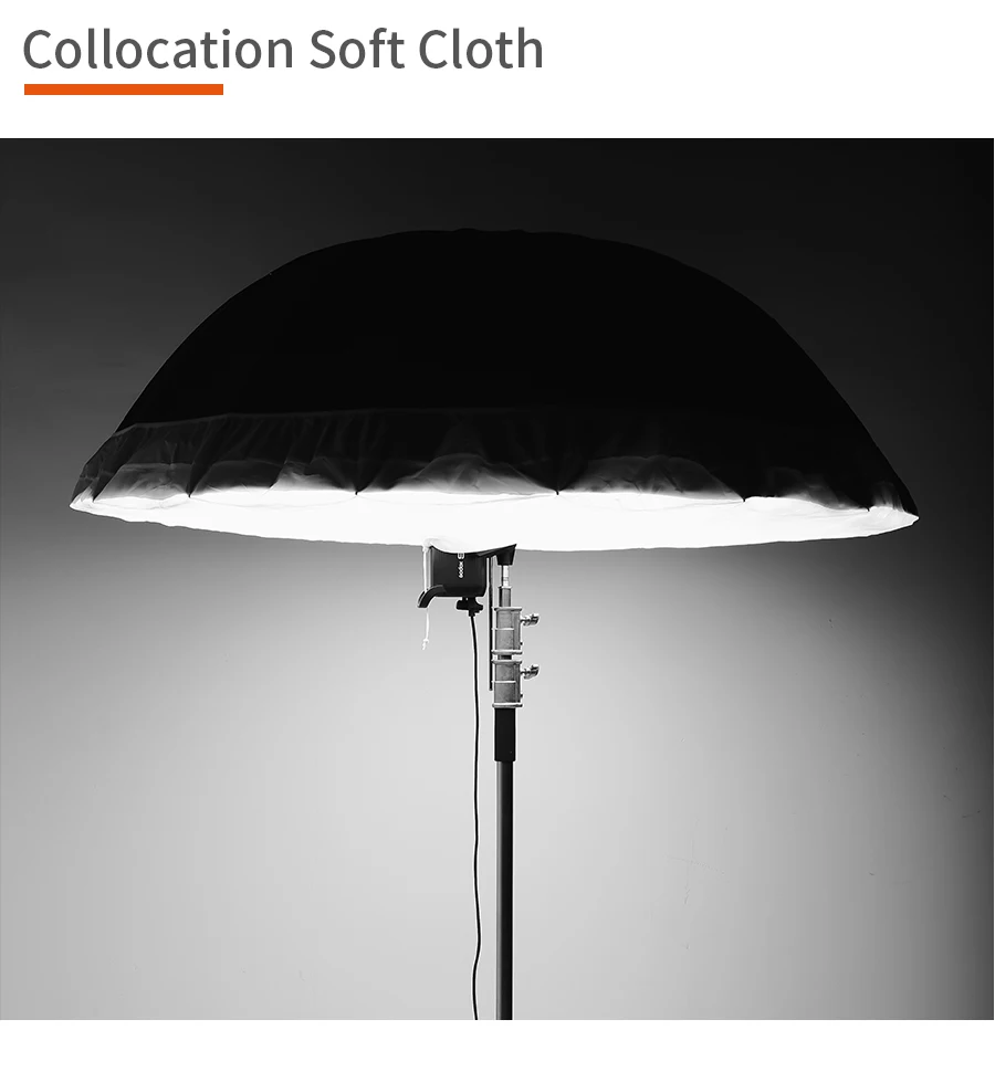 Зонт Godox для студийной фотосъемки 6" 150 см черный серебристый отражающий зонт+ большая крышка для студийной съемки