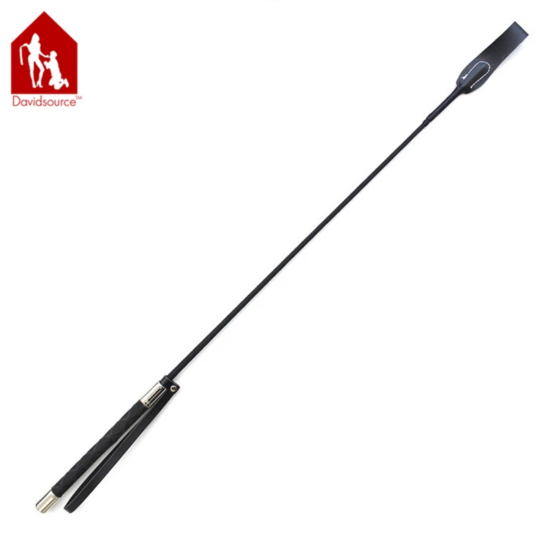 Davidsource Thin&Long Cane With Leather Hand Strap Cock And Ball