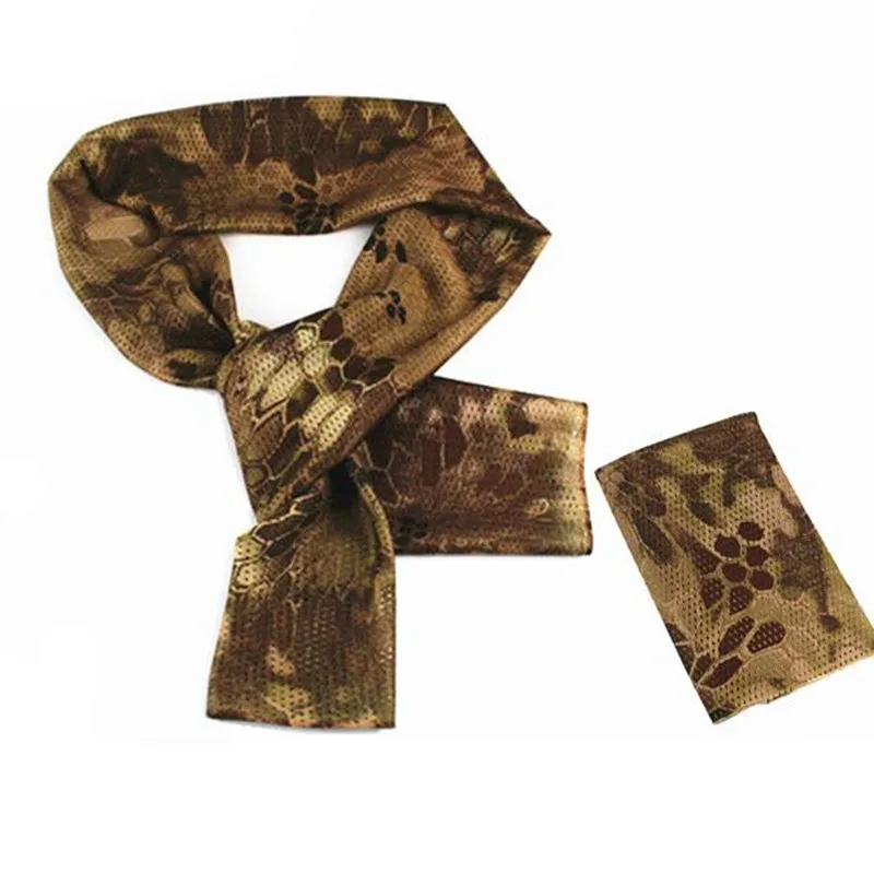Универсальный арабский армейский Тактический Камуфляжный шарф для мужчин военный джунгли бой ветрозащитная сетка шаль вуаль шемаг охотничьи шарфы