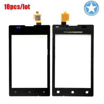 

10PCS/LOT Black Digitizer Touch Screen Glass For Sony Xperia E C1505 C1604 C1504