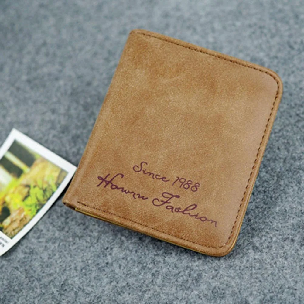 

New Solid Vintage Matte Fashion PU Leather Women Wallet Small Slim Short Female Purse FC55