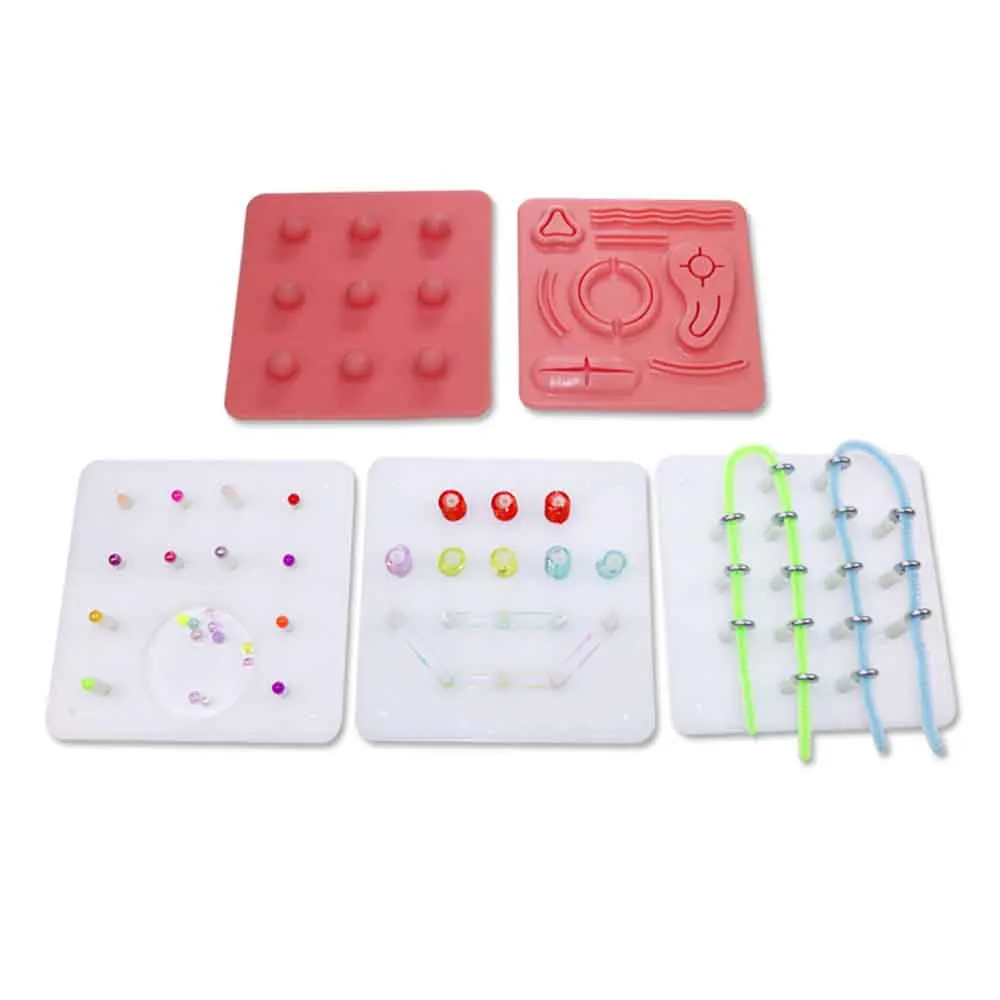 

1Set Laparoscopic surgery training module, suture, shear, peel, clip, traction and perforation module