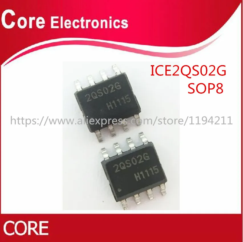 Новинка 10 шт./лот ICE2QS02G 2QS02G SOP 8|Интегральные схемы| |