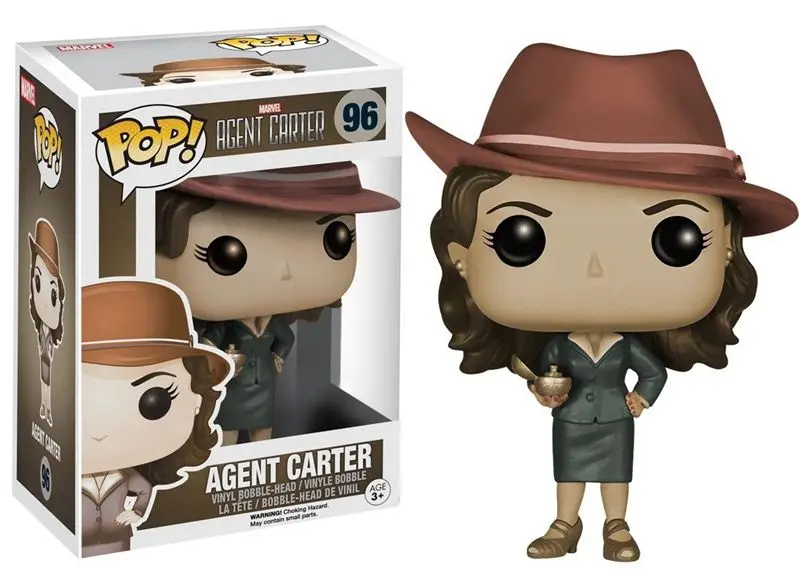

Exclusive Funko pop Official Marvel: Agent Carter - Sepia Tone Vinyl Action Figure Collectible Model Toy with Original Box