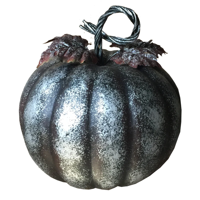 Тыква серебряного цвета диаметром 10 дюймов для дома и сада|silver decorations|pumpkin