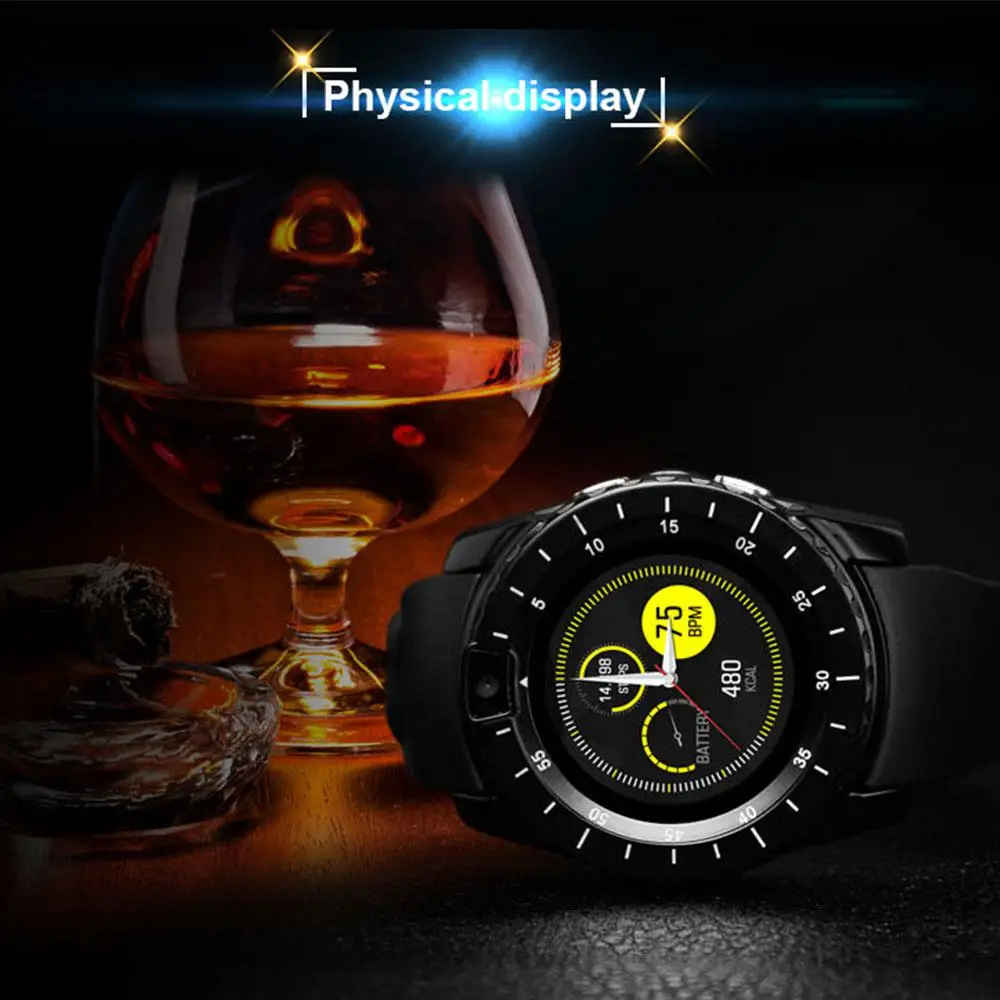  V8S Smart watch with Camera/SIM Card version Sleep Monitor message Calls Reminder Music player Upgr - 33010389491