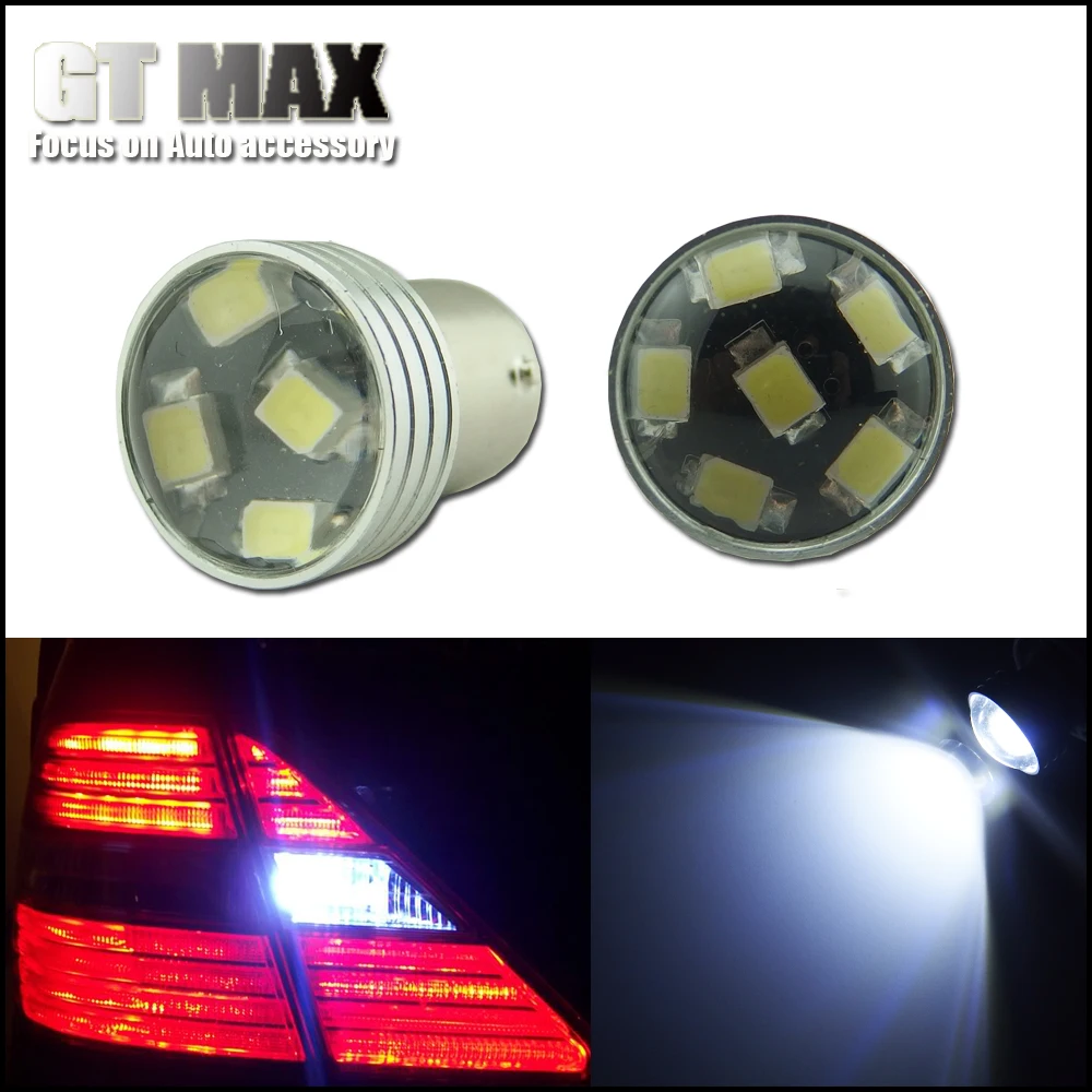 2pcs High Power HID White 1156 7506 7528 BA15s P21W 6 3528 SMD LED Projector font