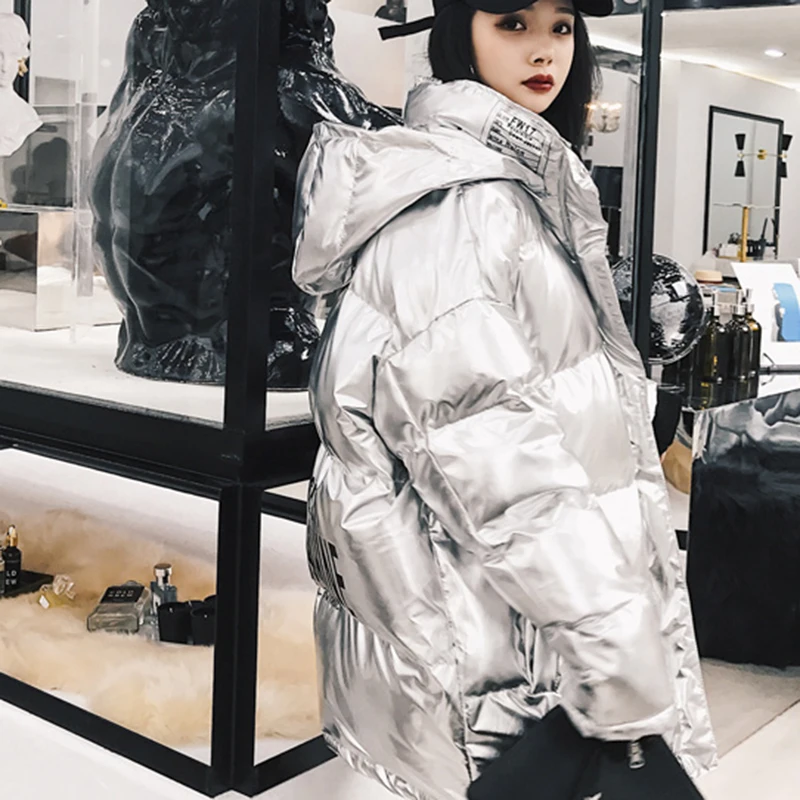 xitao Imprimer Long Lettre Manteau Nouvelles Paillettes Parka Hiver Corée Mode Red silver 2018 Solide Manches Couleur De Femmes Lyh2231 Femelle Plein Lyh2231 pqapwCxZrP