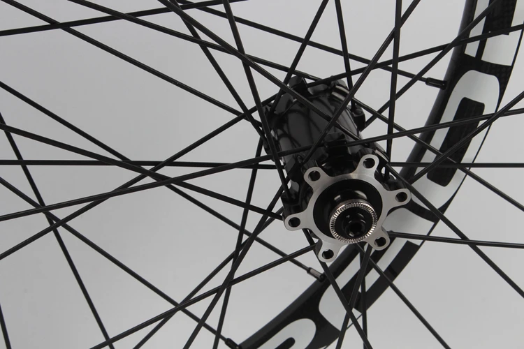 Top RT MTB Mountain Bike Full Carbon Fiber Race DH/AM Thru-axis WheelS Sealed Bearing CNC Hub Rim 24 3