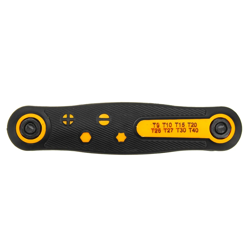 

8 in 1 Portable Folding Wrench Inner Hexagon Spanner Plum Hex Wrench Screwdriver Hand Tool set