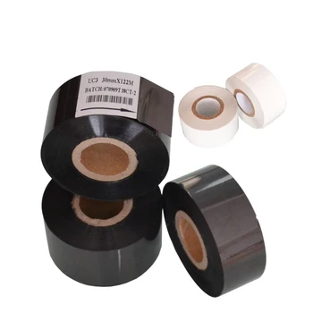 

Black Width 25mm length 100m machine hot foil for packing bags