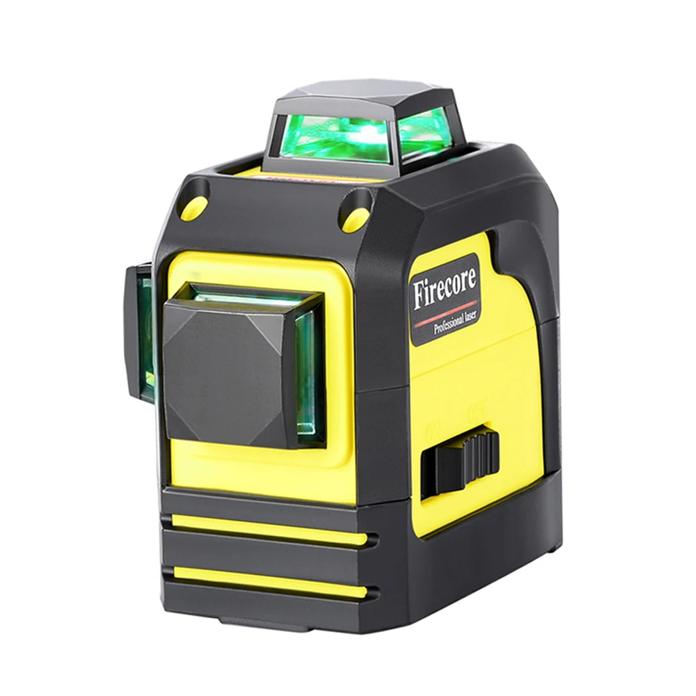 

F93TR/F93TG 12Lines 3D Red Green Laser Level 360 Self-Leveling Cross Laser Beam Line + Receiver + Magnet Bracket