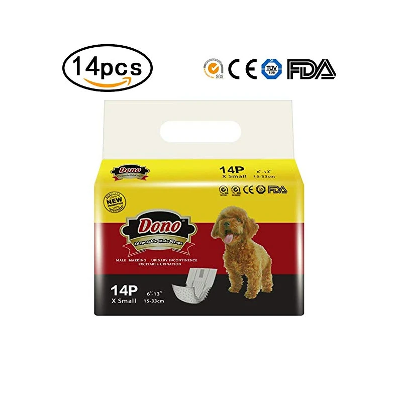 

Disposable Dog Diapers Male Wrap With Wetness Indicator 2019 New Super Absorbent Diapers for Dogs and Cats Sanitary Pants