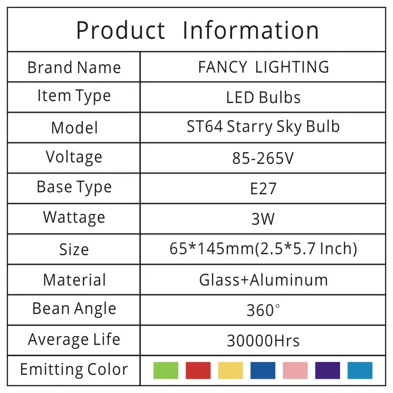 Светодиодная лампа звездное небо E27 110 В 220 3 Вт|lampada led|led light bulblight bulb |
