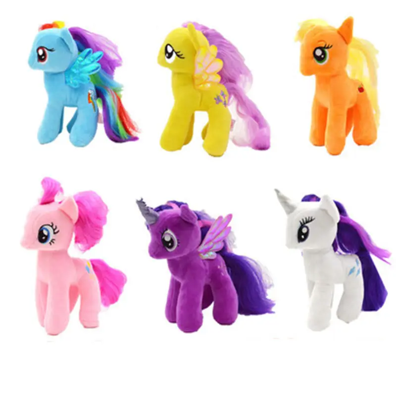 1Pcs 20cm Cute Rainbow Horse Toys oyuncak Kids Toys Hobbies Stuffed