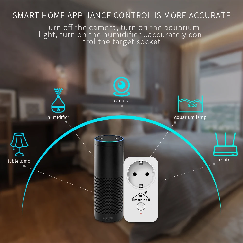 Wifi Smart Switch APP Voice Control Connection For Amazon Echo Alexa Smart Home 