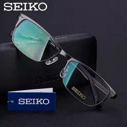 SEIKO титановый рецепт очки Для мужчин чистый титановая оправа для очков очки с оправой диоптрийной Spectacle