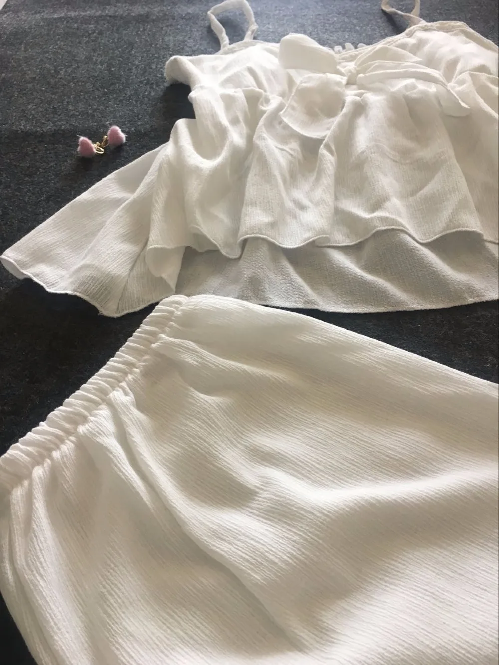 Yomrzl A422 Новое поступление, летний хлопковый женский пижамный комплект, белый милый комплект для сна, 3/4 длинные штаны, одежда для сна, домашняя одежда