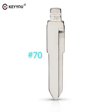 KEYYOU 10 uds/lote hoja de llave de control remoto KD tipo #70 sin cortar de Metal para Lioncel para Daihatsu NO. 70 hoja