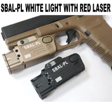 CQC Тактический SBAL-PL пистолет оружейный светильник с красным лазером CNC светодиодный светильник-вспышка для страйкбола пейнтбола охотничьего стрельбы светильник