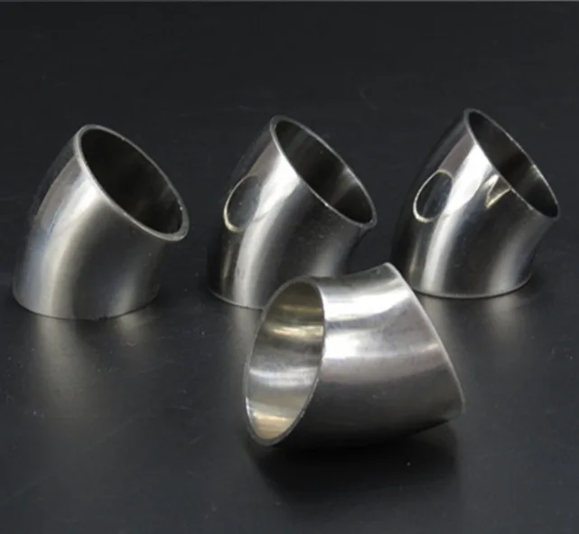 

5PCS/LOT Outer D:38mm Thickness:1.5mm 45 Degree 304 Stainless Steel Elbow Welding Pipe Sanitary Exhaust Pipe Bracket Elbow