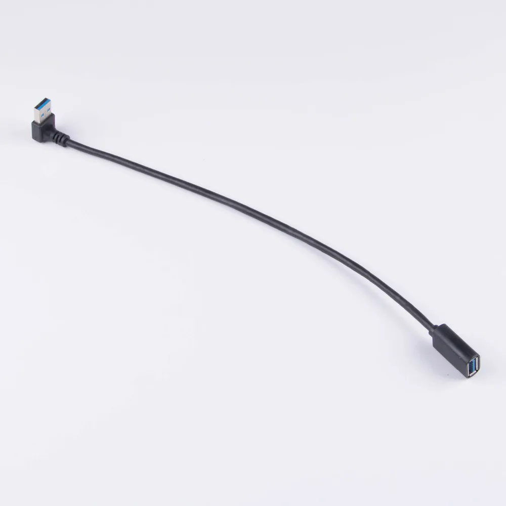 USB 3.0 Extension Cable 90 Degree Male to Female 5Gbps Data Sync Charging