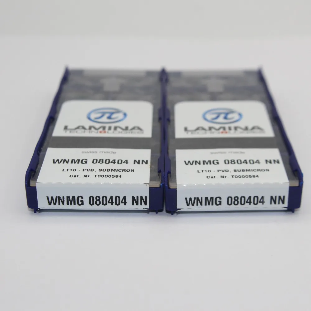 

10pcs LAMINA WNMG 080404 NN WNMG 080408 NN CNC Cemented carbide insert external turning tool AlTiN