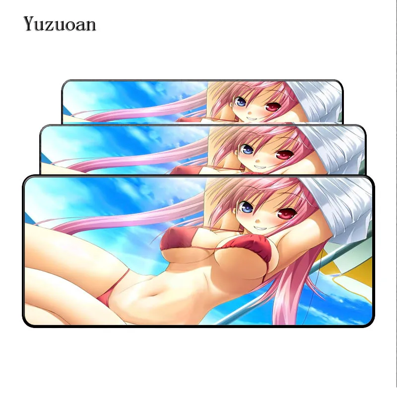 

Yuzuoan Free Shipping Sexy Girls High-end pad to mouse notbook computer Large mouse pad gamer to laptop keyboard mouse mats