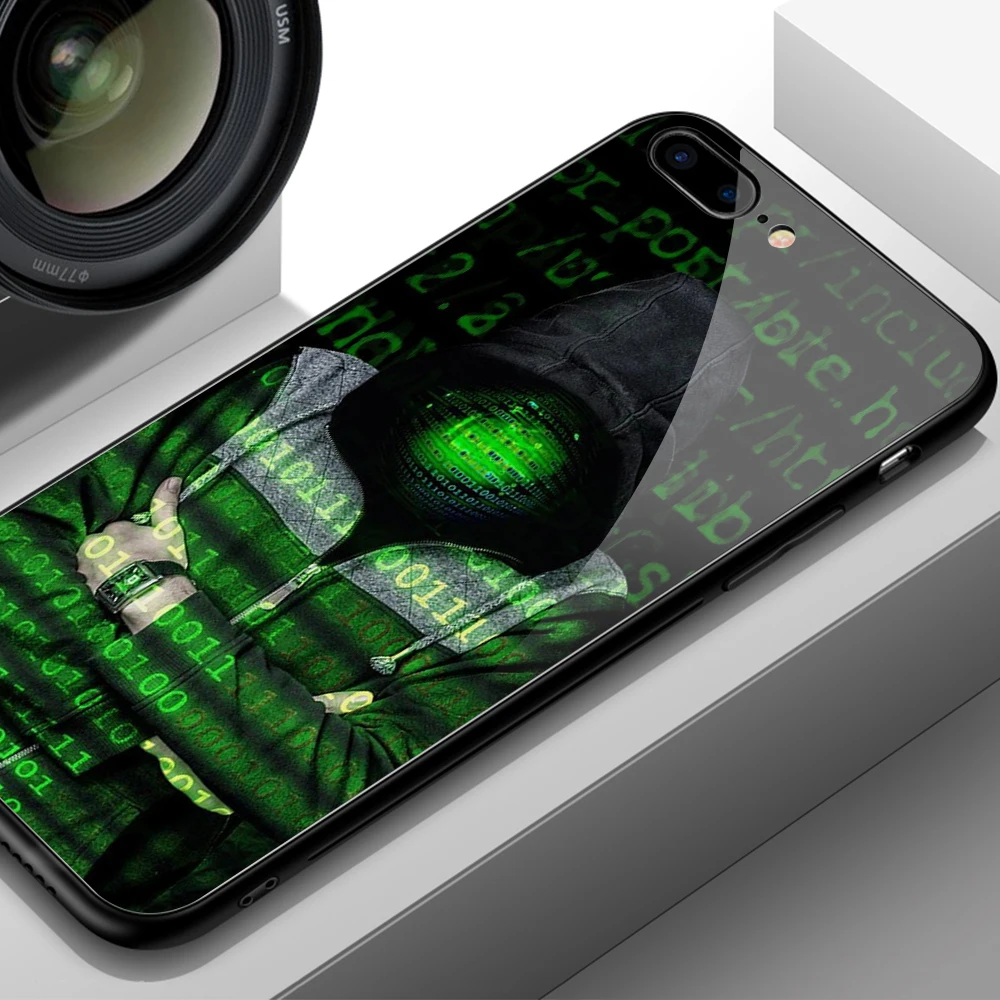 Чехол FinderCase для iphone 7 plus чехол с узором хакеров жесткая задняя крышка из стекла