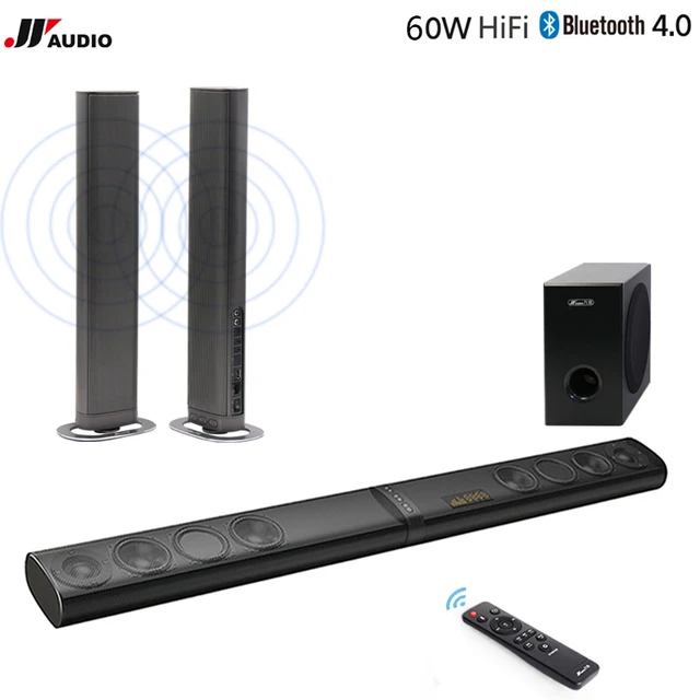 60w Home Theater Tv Soundbar Bluetooth Speakers Wireless Sound 60w Home Theater Tv Soundbar Bluetooth Speakers Wireless Sound Bar Stereo Led Tf Optical Hdmi