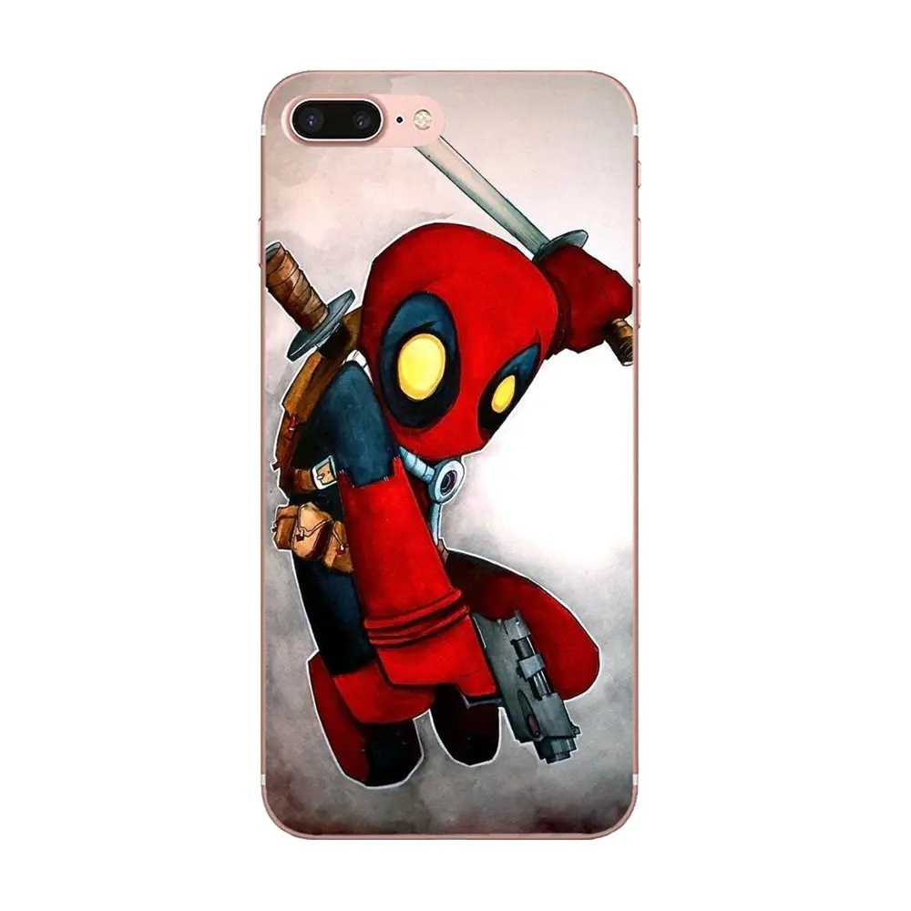 Мягкий крутой лучший Супер забавный Супермен Дэдпул для Apple iPhone X XS Max XR 4 4S 5 5C 5S SE 6 6S