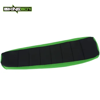 

BIKINGBOY Green MX Offroad Ribbed Gripper Soft Seat Cover for Kawasaki KXF250 KX250F KXF450 KX450F KXF 250 450 2006 2007 2008