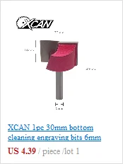 XCAN 3 шт. 1/4 ''хвостовик деревообрабатывающий фреза с прямой отделкой шаблон фреза долота ласточкин хвост Фрезерные фрезы