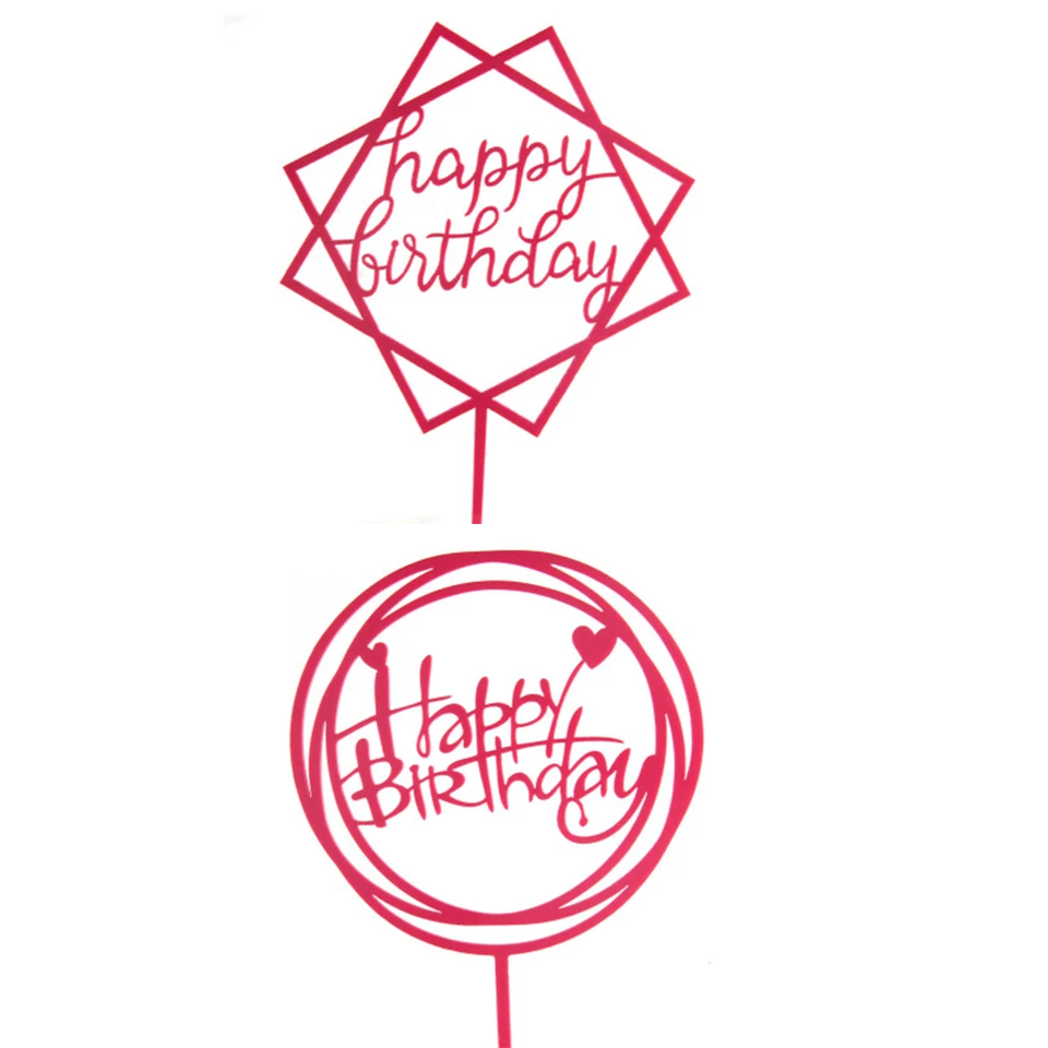 rose red cake topper